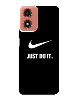 Чехол для Motorola MOTO G04 с картинкой «Классический принт Nike»