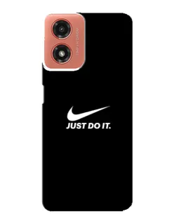 Чехол для Motorola MOTO G04 с картинкой «Минимализм от Nike»