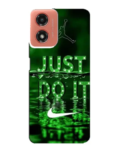 Чехол для Motorola MOTO G04 с картинкой «Зеленый неоновый Nike»