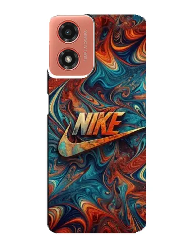 Чехол для Motorola MOTO G04 с картинкой «Nike в абстракции»