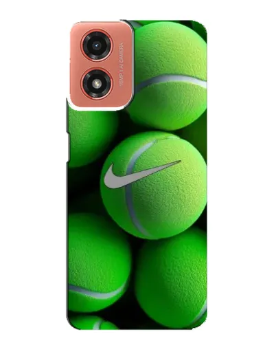 Чехол для Motorola MOTO G04 с картинкой «Теннисные мячи Найк»