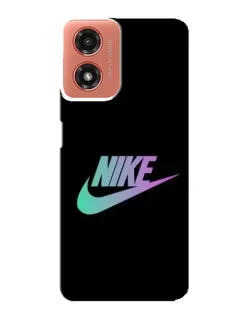 Чехол для Motorola MOTO G04 с картинкой «Nike — городская ночь»