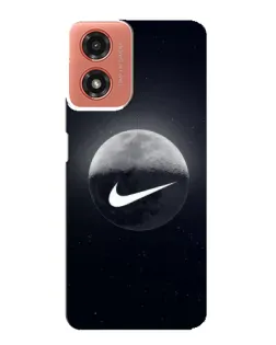Чехол для Motorola MOTO G04 с картинкой «Nike в стиле граффити»