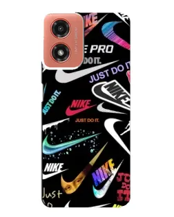 Чехол для Motorola MOTO G04 с картинкой «Nike — роскошь»