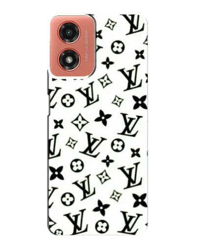 Чехол для Motorola MOTO G04 с картинкой «Монохромный хаос LV» Чехол для Motorola MOTO G04 с картинкой «Монохромный хаос LV»