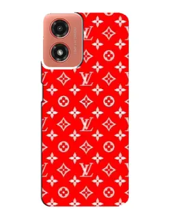 Чехол для Motorola MOTO G04 с картинкой «Яркий паттерн LV»