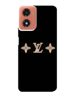 Чехол для Motorola MOTO G04 с картинкой «Louis Vuitton — минимализм»