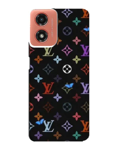 Чехол для Motorola MOTO G04 с картинкой «Цветная монограмма LV» Чехол для Motorola MOTO G04 с картинкой «Цветная монограмма LV»