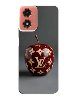 Чехол для Motorola MOTO G04 с картинкой «Красное яблоко LV»