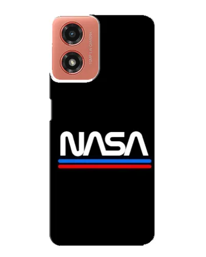 Чехол для Motorola MOTO G04 с картинкой «NASA — классика Red Blue» Чехол для Motorola MOTO G04 с картинкой «NASA — классика Red Blue»