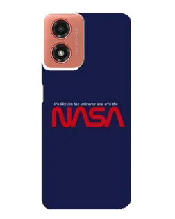 Чехол для Motorola MOTO G04 с картинкой «NASA — глубокий космос»