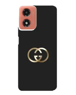 Чехол для Motorola MOTO G04 с картинкой «Минимализм Gucci»