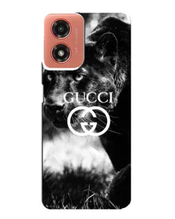 Чехол для Motorola MOTO G04 с картинкой «Gucci — дикая природа»