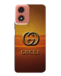 Чехол для Motorola MOTO G04 с картинкой «Gucci — солнечный градиент»