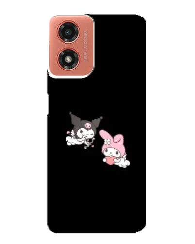 Чехол для Motorola MOTO G04 с картинкой «My Melody и Kuromi» Чехол для Motorola MOTO G04 с картинкой «My Melody и Kuromi»