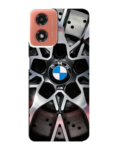 Чехол для Motorola MOTO G04 с картинкой «BMW — деталь диска»