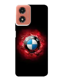 Чехол для Motorola MOTO G04 с картинкой «Логотип BMW — вспышка»