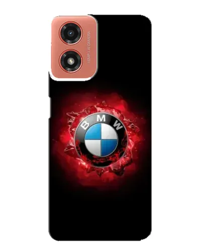 Чехол для Motorola MOTO G04 с картинкой «Логотип BMW — вспышка»