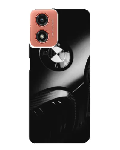 Чехол для Motorola MOTO G04 с картинкой «Эмблема BMW — макро»