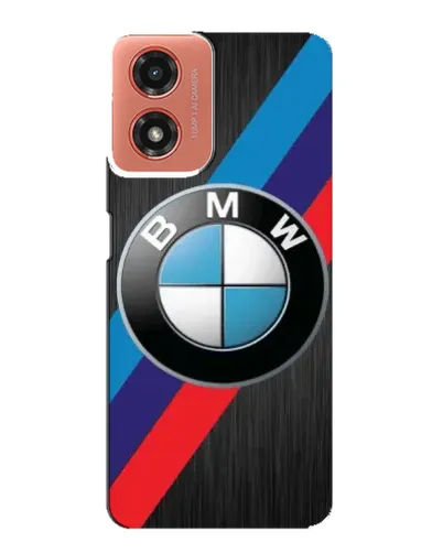 Чехол для Motorola MOTO G04 с картинкой «BMW M-stripes стиль»