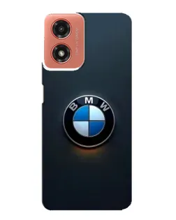 Чехол для Motorola MOTO G04 с картинкой «Логотип BMW — минимализм»