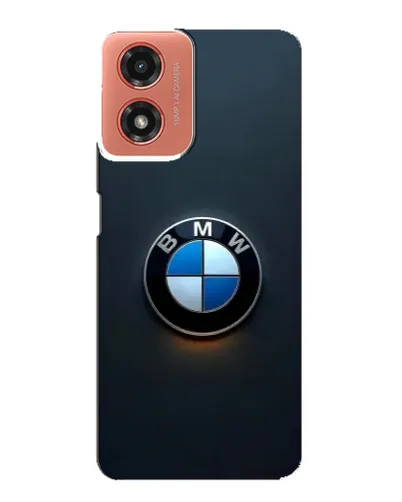 Чехол для Motorola MOTO G04 с картинкой «Логотип BMW — минимализм»