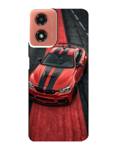 Чехол для Motorola MOTO G04 с картинкой «BMW на красной дорожке»