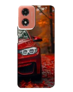 Чехол для Motorola MOTO G04 с картинкой «Осенняя BMW M4»
