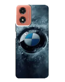 Чехол для Motorola MOTO G04 с картинкой «Логотип BMW — лед» Чехол для Motorola MOTO G04 с картинкой «Логотип BMW — лед»