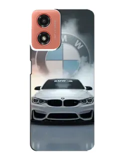 Чехол для Motorola MOTO G04 с картинкой «BMW в белом дыму» Чехол для Motorola MOTO G04 с картинкой «BMW в белом дыму»