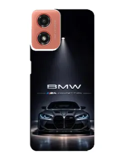 Чехол для Motorola MOTO G04 с картинкой «BMW сквозь ночной город» Чехол для Motorola MOTO G04 с картинкой «BMW сквозь ночной город»