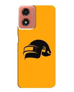 Чохол для Motorola MOTO G04 з картинкою «PUBG — золотий шолом»