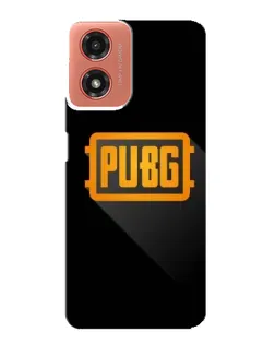 Чохол для Motorola MOTO G04 з картинкою «PUBG — рамка лого»
