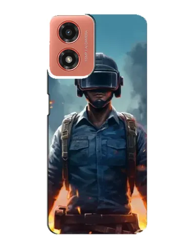 Чохол для Motorola MOTO G04 з картинкою «PUBG — реалістичний герой» Чохол для Motorola MOTO G04 з картинкою «PUBG — реалістичний герой»