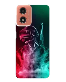 Чохол для Motorola MOTO G04 з картинкою «PUBG — вогняний воїн»