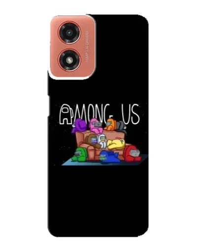 Чехол для Motorola MOTO G04 с картинкой «Логотип Among Us»
