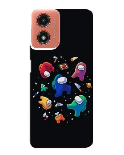 Чехол для Motorola MOTO G04 с картинкой «Among Us космос»