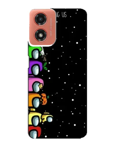 Чехол для Motorola MOTO G04 с картинкой «Команда Among Us»