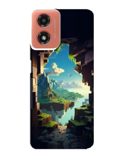 Чехол для Motorola MOTO G04 с картинкой «Вид из пещеры»