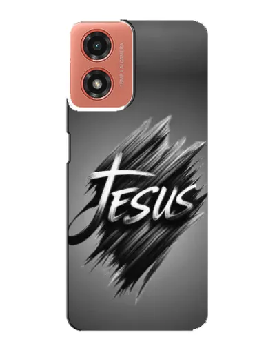 Чехол для Motorola MOTO G04 с картинкой «Надпись Jesus Graffiti»