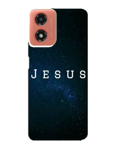 Чехол для Motorola MOTO G04 с картинкой «Звездное небо Jesus»
