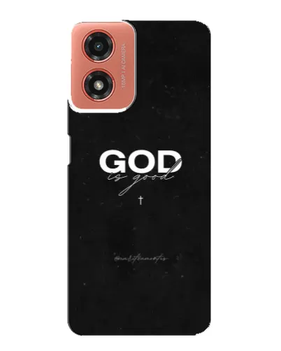 Чехол для Motorola MOTO G04 с картинкой «GOD — Бог над всем»