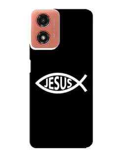 Чехол для Motorola MOTO G04 с картинкой «Классический Jesus»
