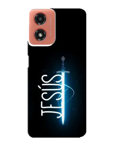 Чехол для Motorola MOTO G04 с картинкой «Меч Духа Jesus»