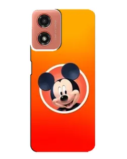 Чехол для Motorola MOTO G04 с картинкой «Mickey в круге»