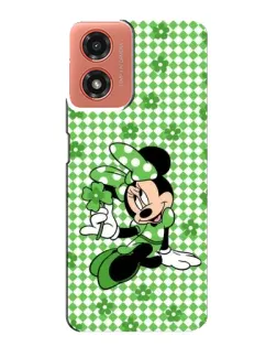 Чехол для Motorola MOTO G04 с картинкой «Mickey в клетку»