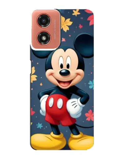 Чехол для Motorola MOTO G04 с картинкой «Осенний Mickey Mouse»