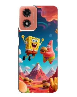 Чохол для Motorola MOTO G04 з картинкою «Космічний фастфуд»