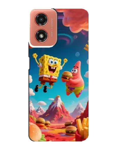 Чохол для Motorola MOTO G04 з картинкою «Космічний фастфуд»