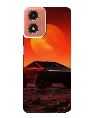 Чохол для Motorola MOTO G04 з картинкою «Cybertruck на Марсі»